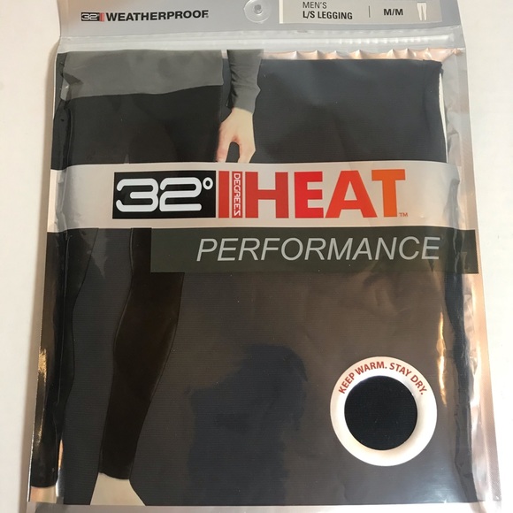 32 Degrees Heat Performance Leggings M Base Layer - Picture 1 of 2